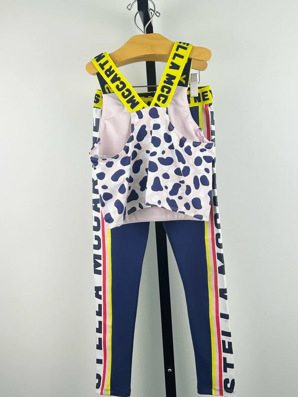 Stella McCartney Kids Girls Activewear Set, Sweater, Leggings, Top, White & Navy